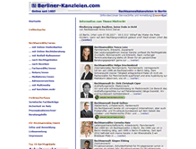 Tablet Screenshot of berliner-kanzleien.com